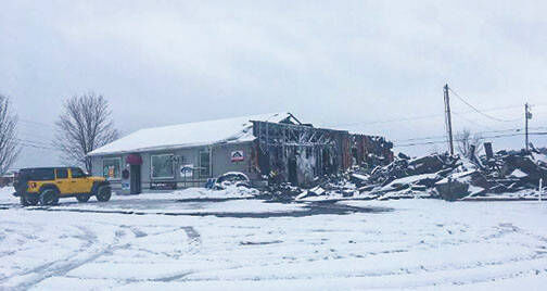 Fire Destroys Derby Business
